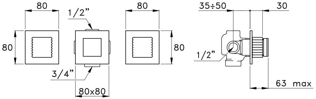 RUBINETTERIE STELLA Смеситель для ванны / смесителя для душа Casanova 3254tr - Вид №2