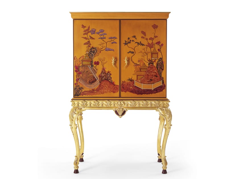 Классический стиль деревянный барный шкаф OAK Галерея ARCH-00092756