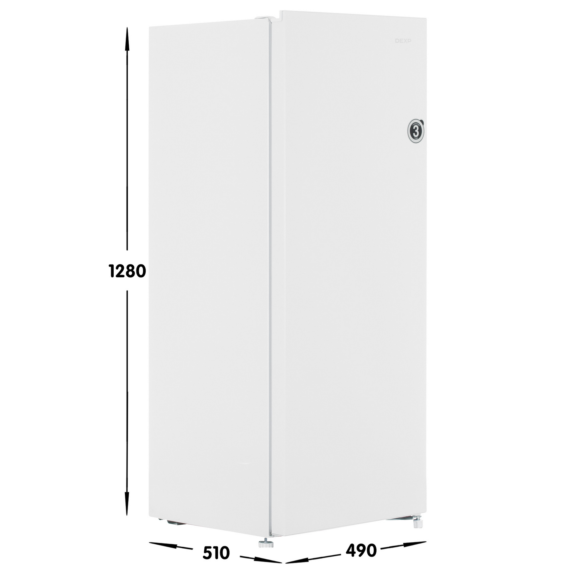 9123703 Холодильник компактный   DEXP S2-18AMG белый STDN-0067381 - Вид №6