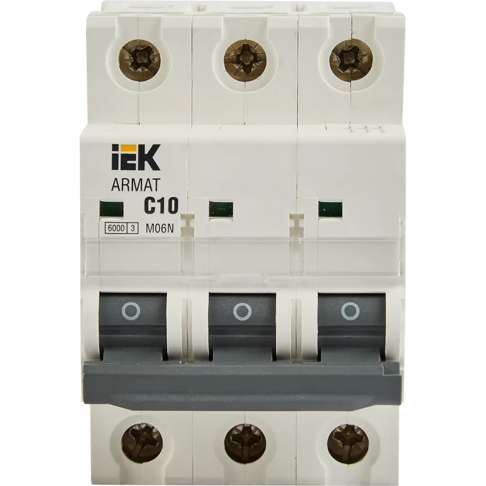 Дифференциальный автомат IEK Armat M06N 3P C10A - защита от токов утечки 87762166 STLM-1111336 - Вид №1
