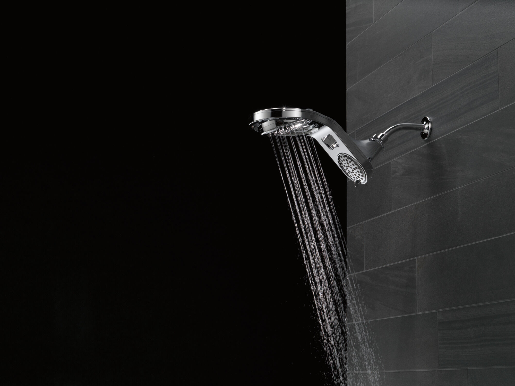 58580-25-PK HydroRain® 5-настройка душевая лейка два в одном Delta Faucet Universal Showering Хром  - Вид №30