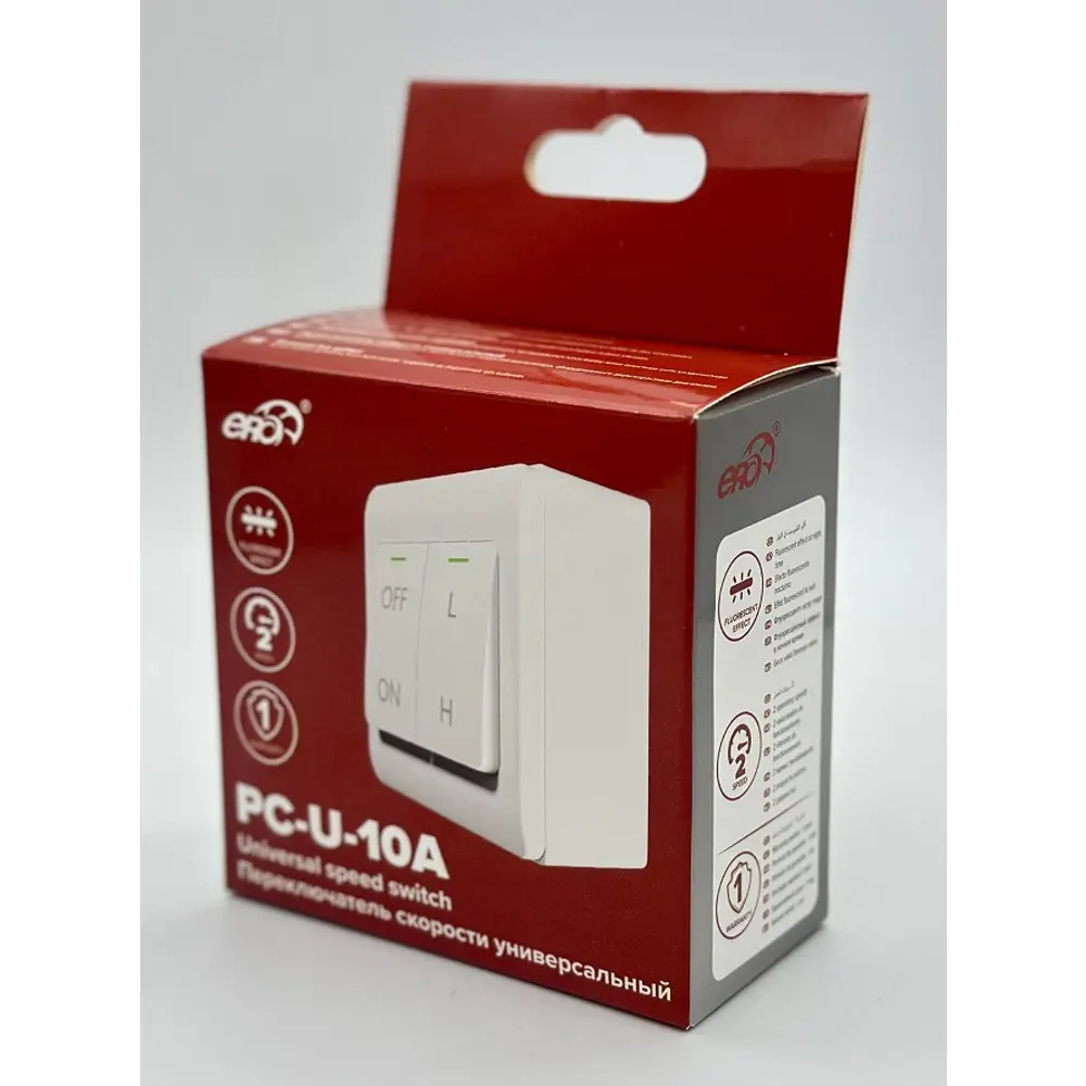 Регулятор скорости Era PC-U 10A 88x86x50 мм пластик STLM-2180241 - Вид №7