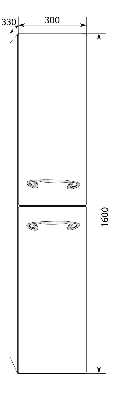 У73549 Пенал Delice 30П 2д. White L 1 Marka Art - Вид №1