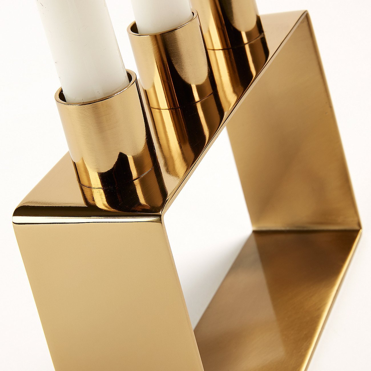 Подсвечник металлический на 3 свечи латунь Poeme от La Forma LA FORMA  342955 Золото  - Вид №1