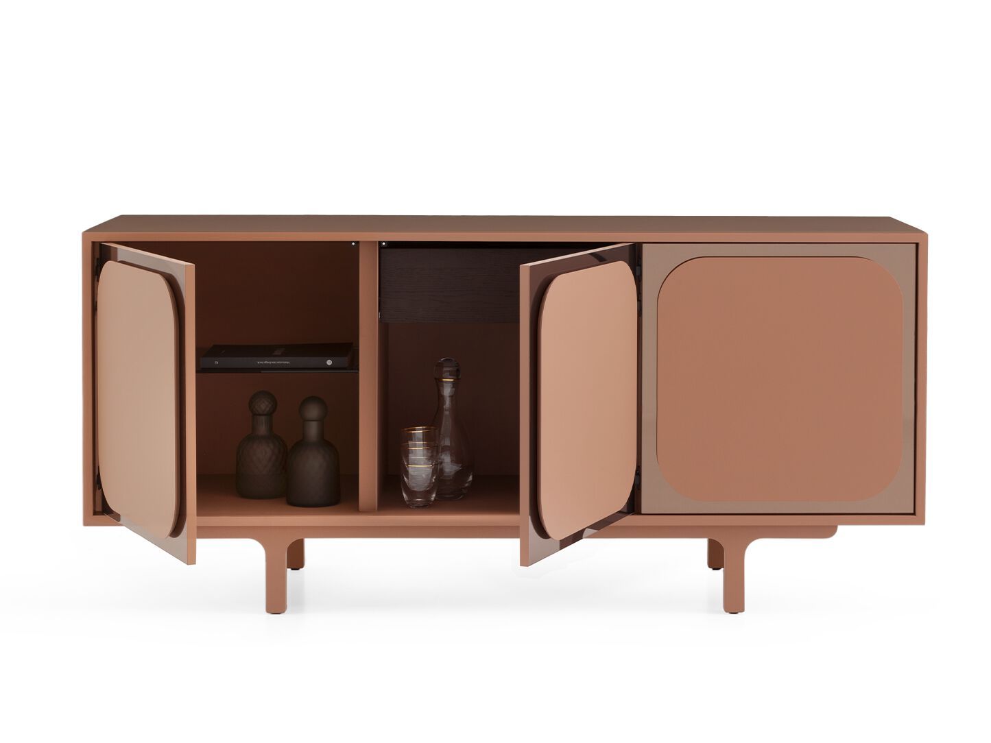 Шкаф из дерева и стекла с распашными дверями Morica Design Haute Couture ARCH-00093048 - Вид №1