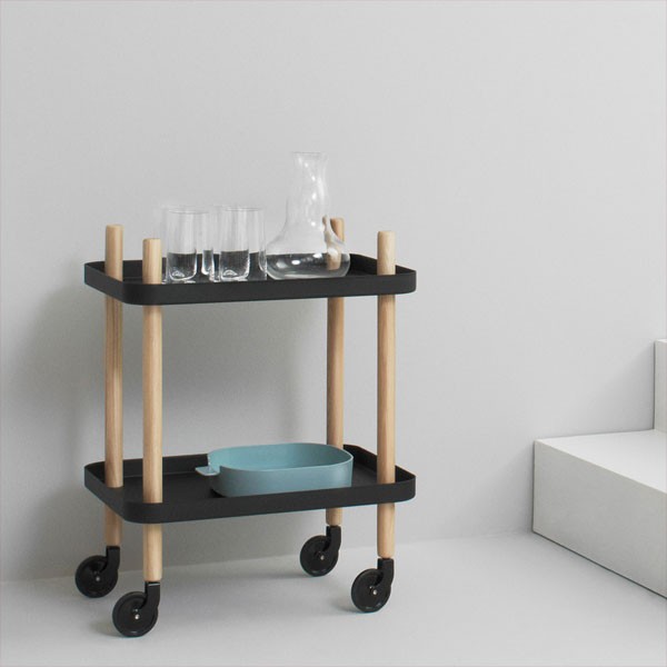 Сервировочный стол на колесиках Block 64х50х35 см, темно-серый Normann Copenhagen 602205 - Вид №1