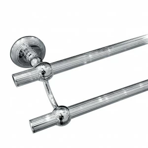 C36-509 C36-509 Настенный двойной полотенцесушитель ДРАГОЦЕННОСТЬ Cristal & Bronze BIJOU