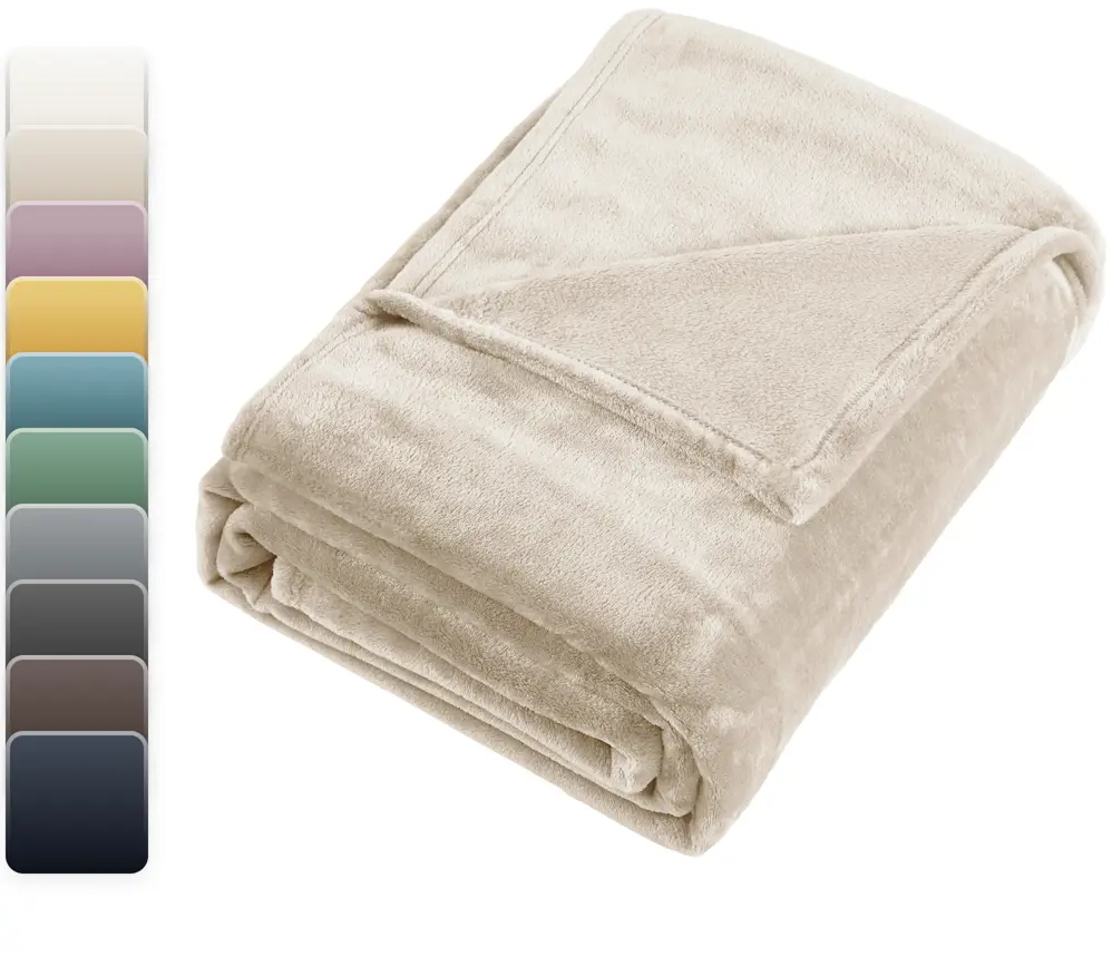 Плед Inspire Flandria из микрофибры бежевый 200x220 см 89025371