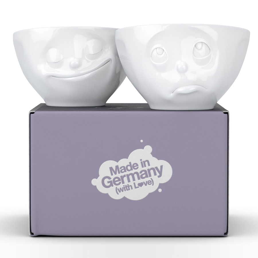 T01.23.01 Набор из 2 чаш tassen happy & oh please 200 мл белый Tassen by FIFTYEIGHT PRODUCTS  - Вид №6