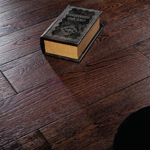 Массивная доска Parketoff Венге Дуб с брашью (Текстурированная) 900х125 мм 2600300411 - Вид №1