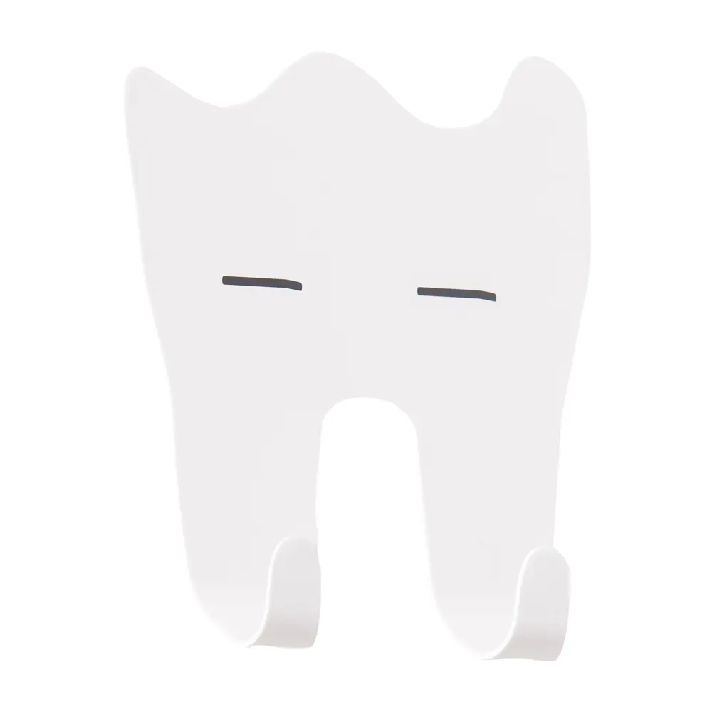 Крючок двухрожковый Irony цвет белый MOROSHKA STLM-2160963