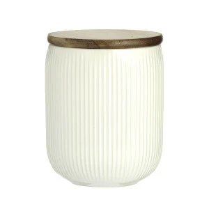 Банка с крышкой 13 см белая Linear MASON CASH  00-3871208 Белый