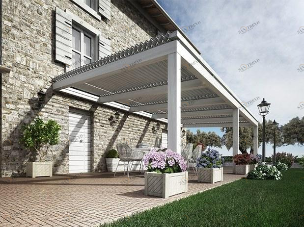 DIRELLO Биоклиматический козырек от солнца с регулируемыми жалюзи sun-id-1419809