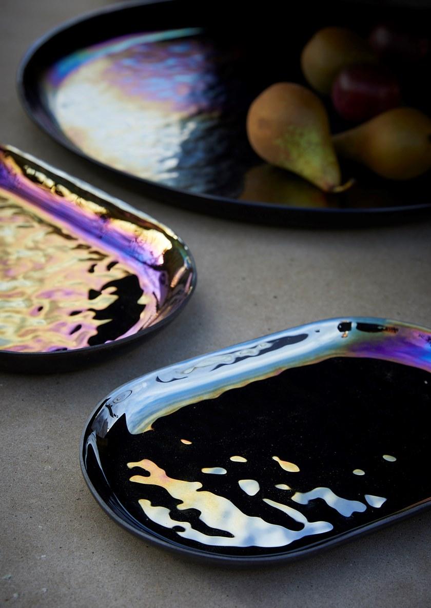 RADAR INTERIOR Поднос овальный стеклянный Mirage sun-id-1466394 - Вид №3