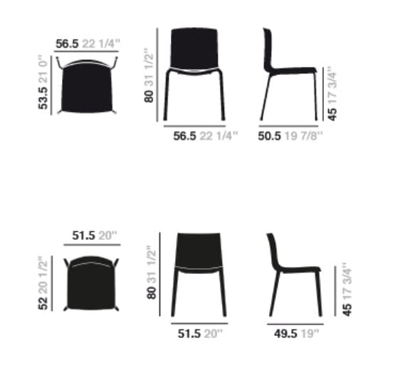 Штабелируемый стул Arper Catifa 46 ARCH-00107436 - Вид №15