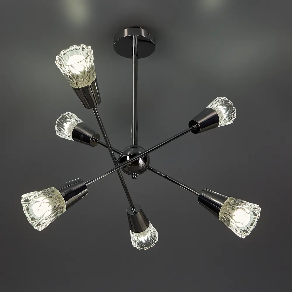 Люстра подвесная 541/6 6 ламп цвет хром Escada STLM-2046328 - Вид №1