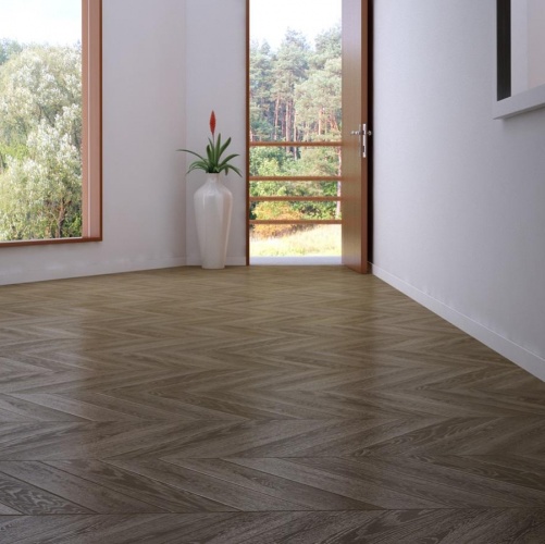 Паркет Ёлка Marco Ferutti Louvre Грей Дуб Любая на выбор с брашью (Текстурированная) 585х125 мм 2600700102 - Вид №5