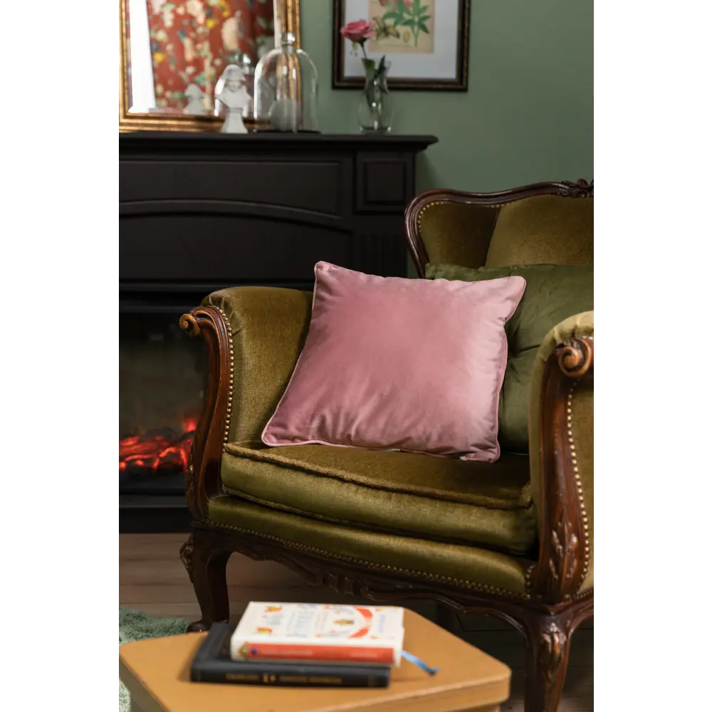 Подушка «Бархат», 40х40 см, цвет пыльная роза LINEN WAY STLM-2052067 - Вид №6