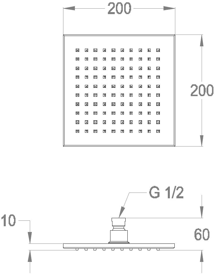 Fir Italia Лейка дождевого душа Soffioni doccia 0423330 - Вид №1