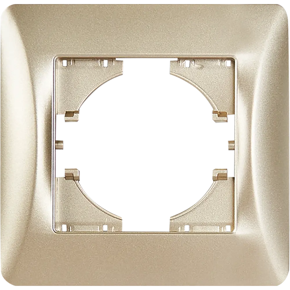 Рамка для розеток и выключателей Gusi Electric Ugra С1110-027 1 пост цвет шампань STLM-2060909