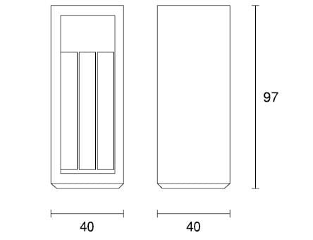 Деревянные и бетонные стойки для мусора SIT Outline ARCH-00083718 - Вид №10
