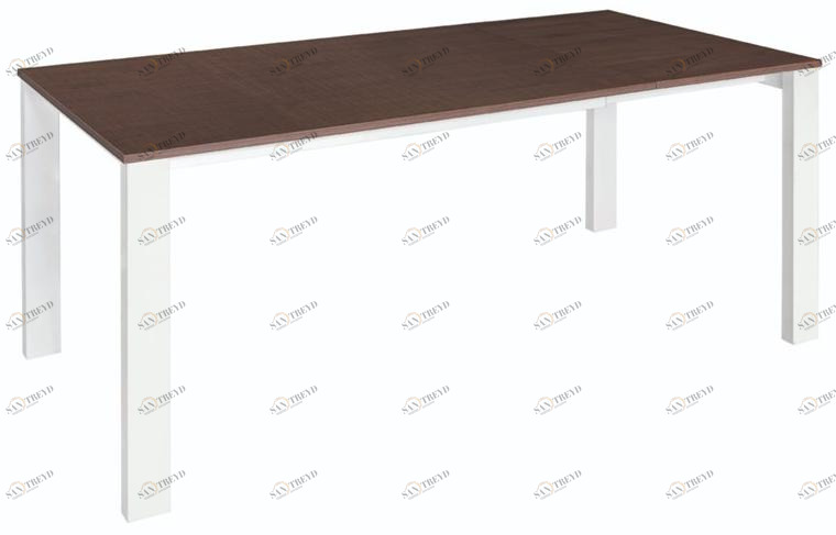 Midj Раздвижной прямоугольный стол из стали и дерева sun-id-1490826