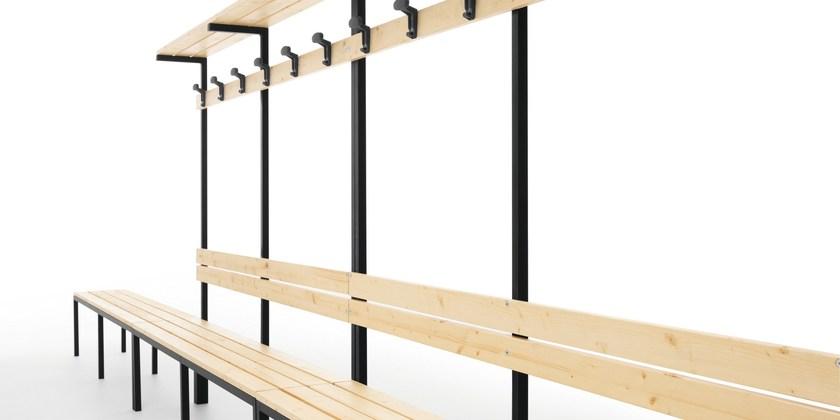 Fantin Скамейка для спортивных сооружений из металла и дерева Panck sun-id-1400320 - Вид №2