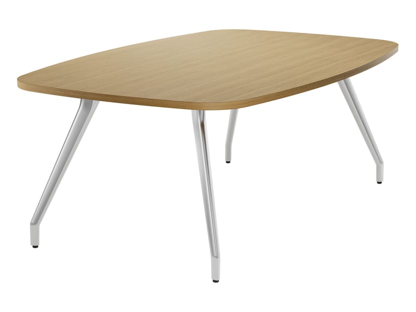 Алюминиевый и деревянный бочковый стол THONET A 1750 ARCH-00108116