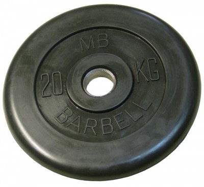 MB31-20 Диск обрезиненый черный mb barbell mb31-20 MB Barbell 