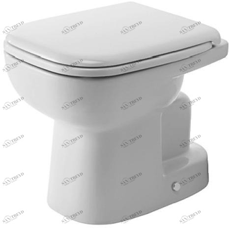 211001 Приставной унитаз напольный Белый Duravit D-Code Германия