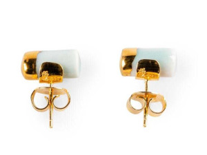 Серьги из фарфора