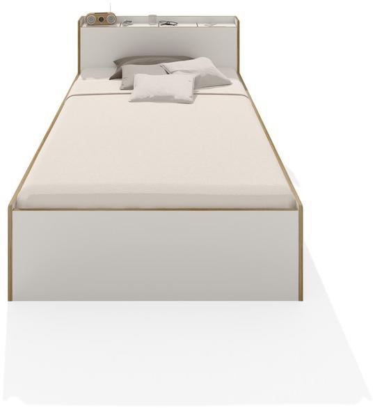 Müller Small Living Деревянная кровать с изголовьем для хранения  Nk-100 / nk-100-at  - Вид №2