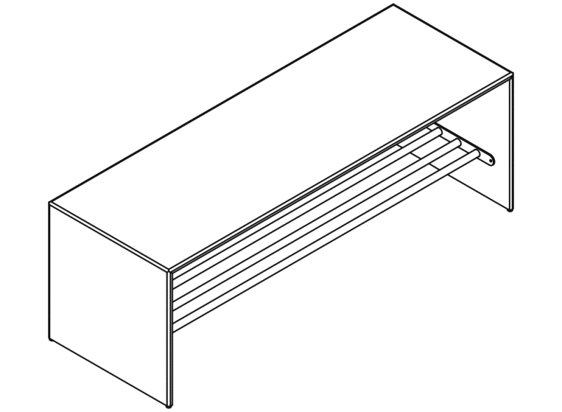 M20.05.002 Сиденье с полкой для обуви HEWI Kids - Вид №4