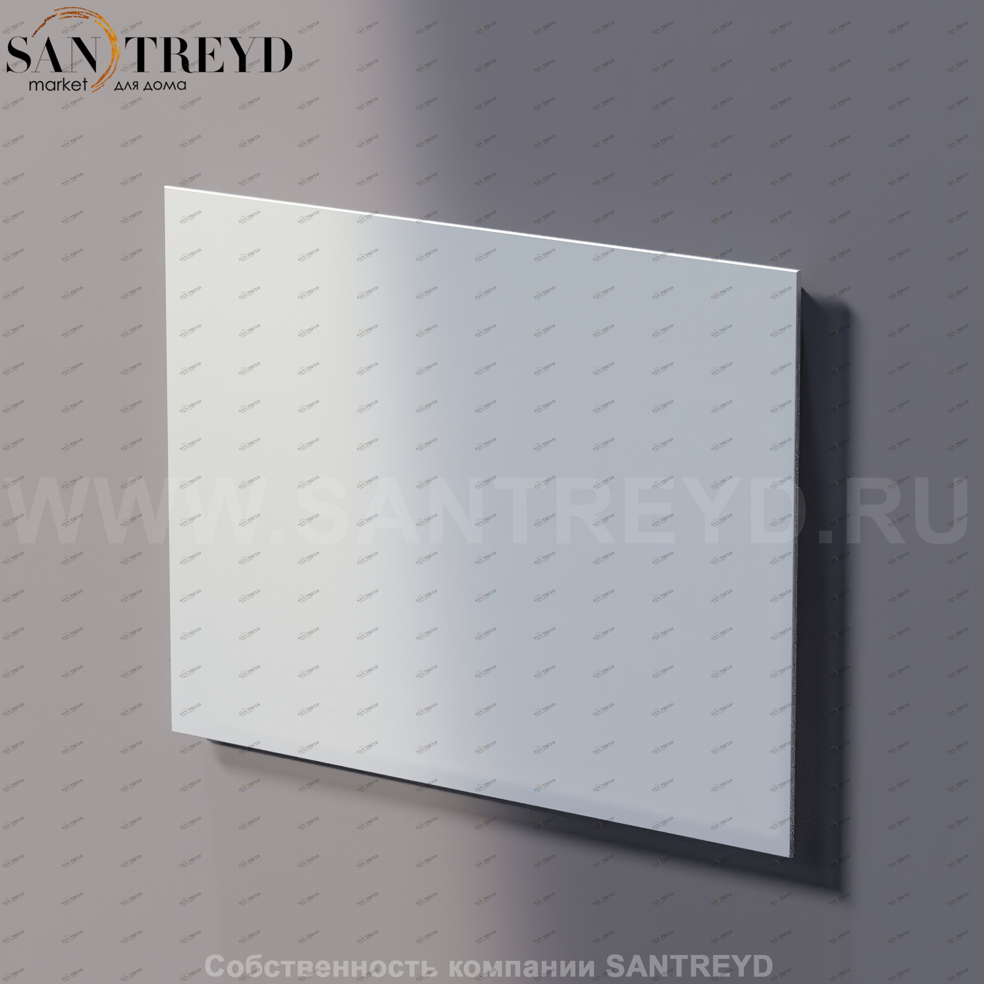 Agape NUDO Прямоугольное горизонтальное зеркало: длина 80 см, высота 60 см ASPE0860O