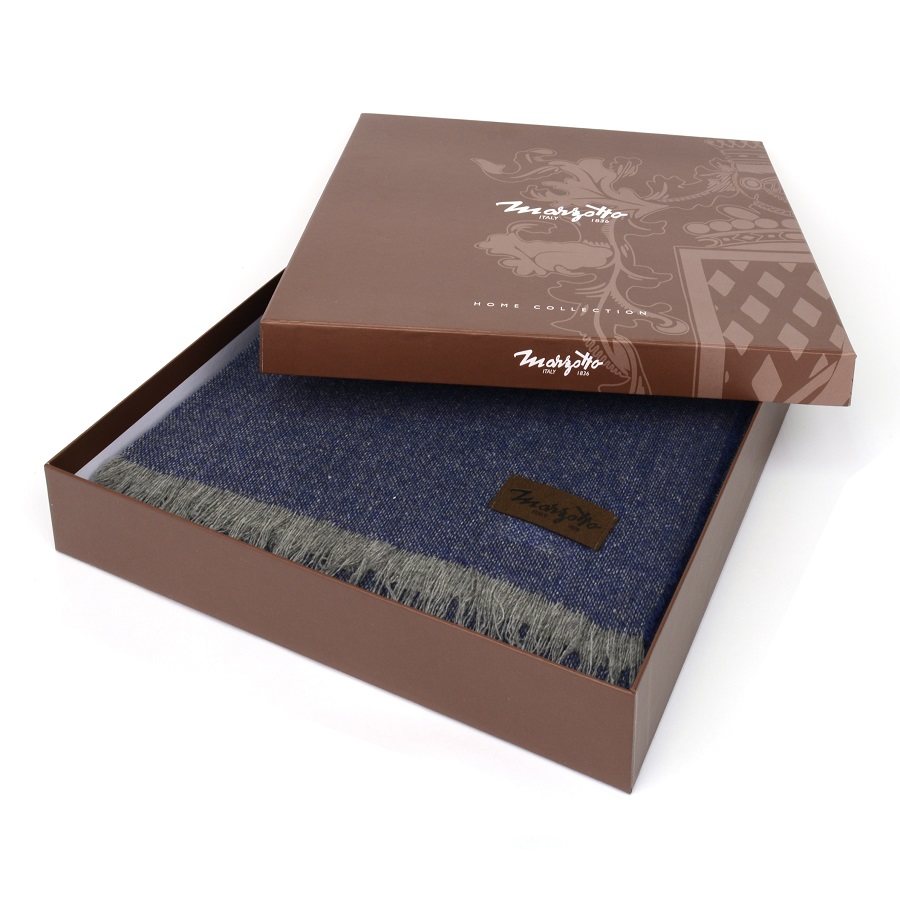 Плед Era Blend, 130х180 см, сине-серый MARZOTTO ERABLEND1640 - Вид №2