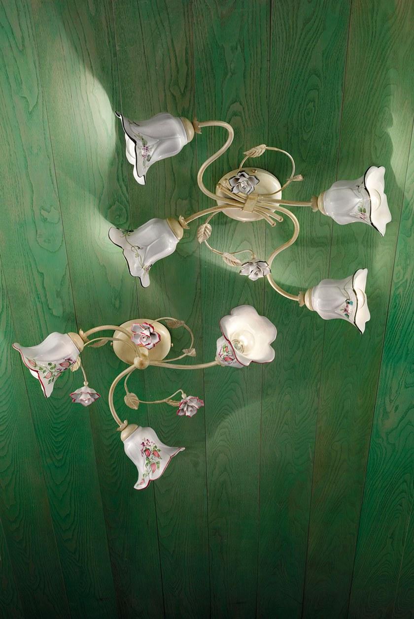 FERROLUCE Керамический потолочный светильник с фиксированным кронштейном Pisa C1204 -1/2/3/4/6 - Вид №7