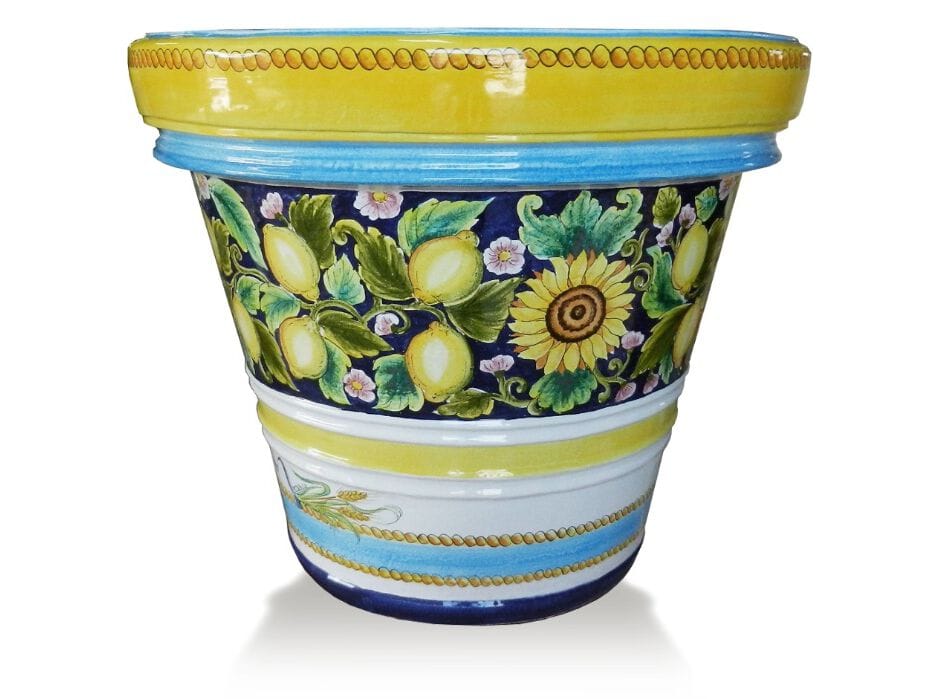 Украшенный терракотовый лимоньер Grandi Maioliche Ficola ARCH-00009469 - Вид №1