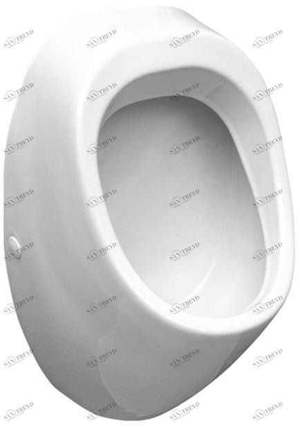 Ori50101 Настенный писсуар, уринал с мушкой Olympia Ceramica Urinal