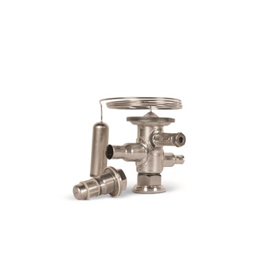 Danfoss TUA/TUAE — Клапаны терморегулирующие со сменными клапанными узлами TUAE Корпус клапана с элементом термоста 068U2939 