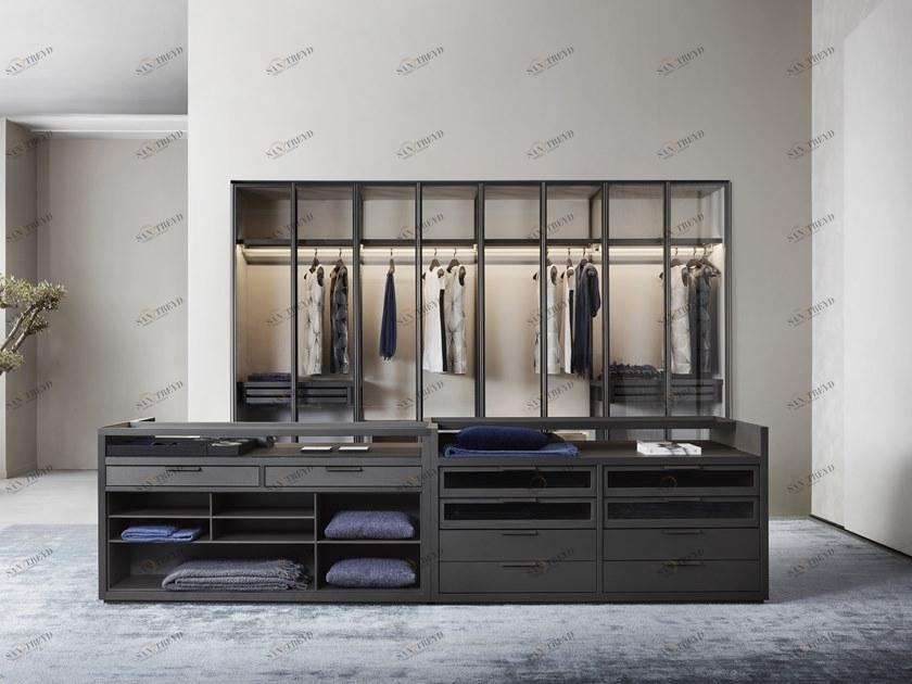 Flou Комод из дерева и стекла Private sun-id-1509661