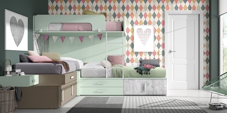 102641 Детская комната с модульной кроватью Ambiente 34 Arasanz Oslo Santreyd