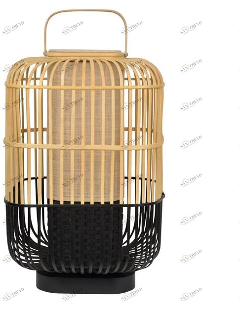 Forestier Настольная лампа из бамбука Bamboo square sun-id-1430601