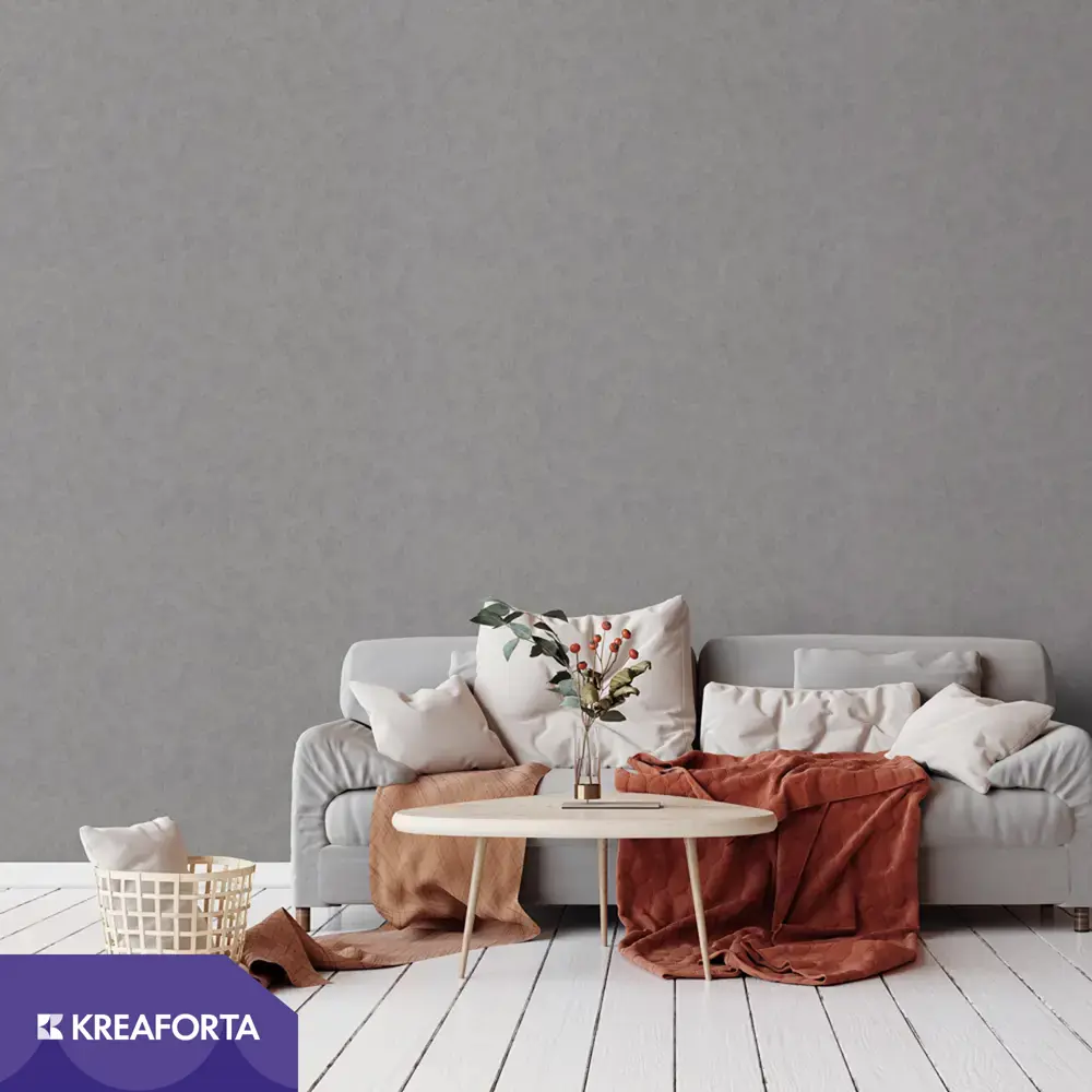 Обои флизелиновые KREAFORTA Art темно-серые 1.06 м 77020-440 89454210 STLM-2168459 - Вид №2