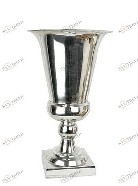 Ваза керамическая серебро "Кубок" UNICO ДИЗАЙНЕРСКИЕ 255385 Серый 