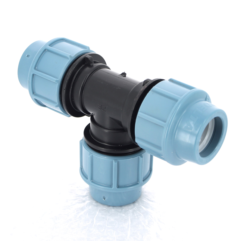 Тройник редукционный обжим для труб ПНД UNIDELTA 32x25x32 1013032025 - Вид №1