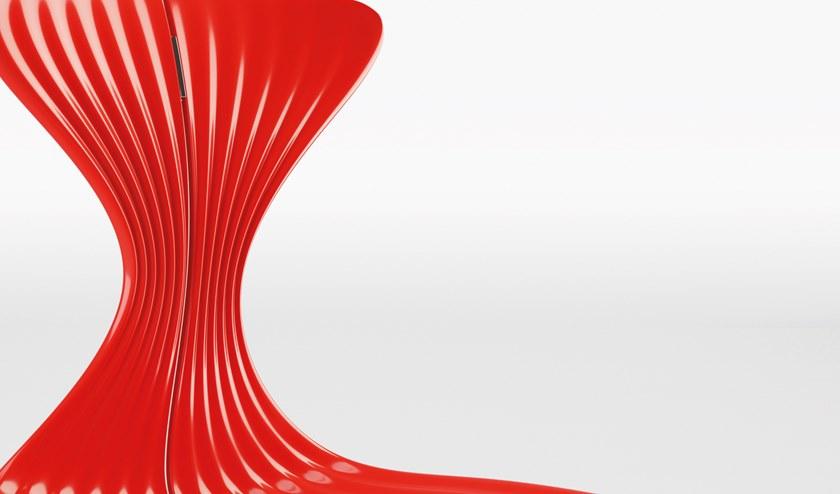 Вращающийся стул на козелке из технополимера и металла  Sl Santreyd  - Вид №2