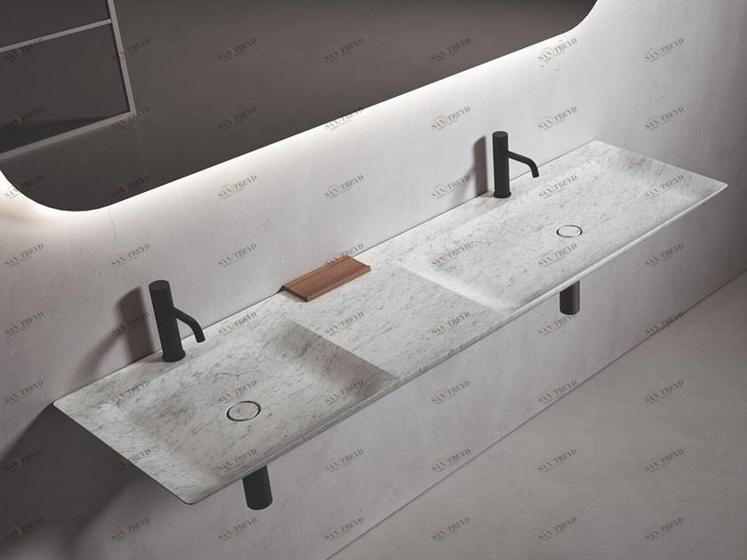 Подвесная раковина настенная овальная Boffi  белая sun-id-1357113