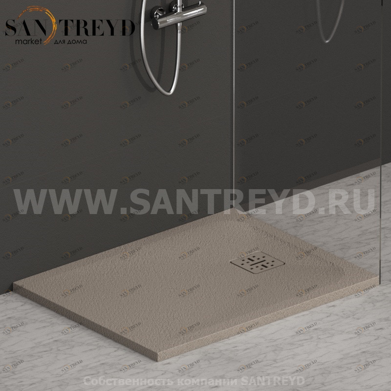 DP09070505 Душевой поддон 90x70 см цвет Кашемир Globo DOCCIAPIETRA Италия Ceramica Globo