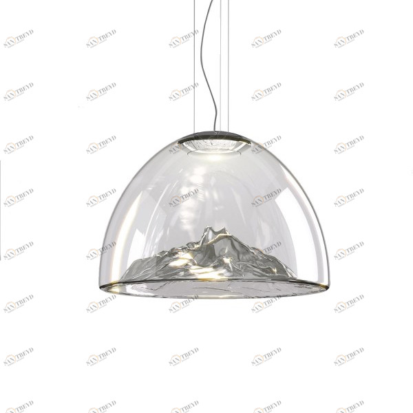 Подвесной светильник SP MOUNTA Grey/Chrome от Axo Light AXO LIGHT ДИЗАЙНЕРСКИЕ 243097 Хром 