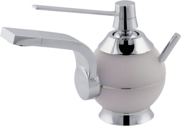 7251-202 Mariner Perle, однорычажный смеситель для раковины с донным клапаном, цвет белый